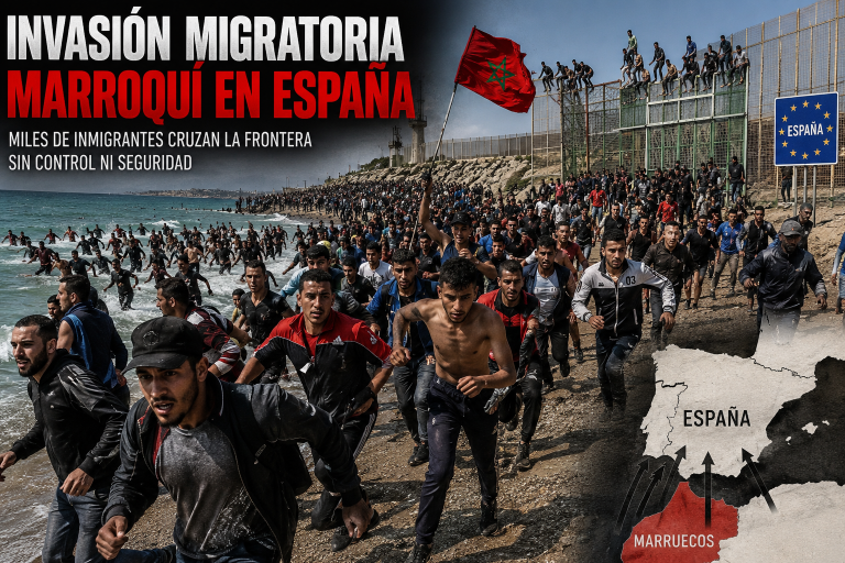 Marruecos invade España ante la mirada indiferente del Gobierno marxista